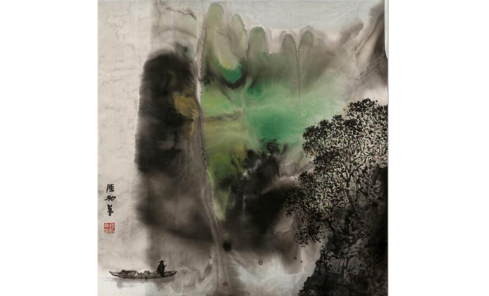 陆柏年-水墨山水
