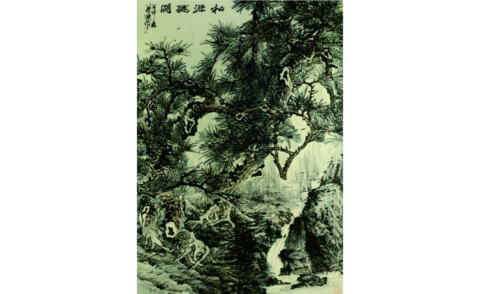 蔡栋-水墨花鸟
