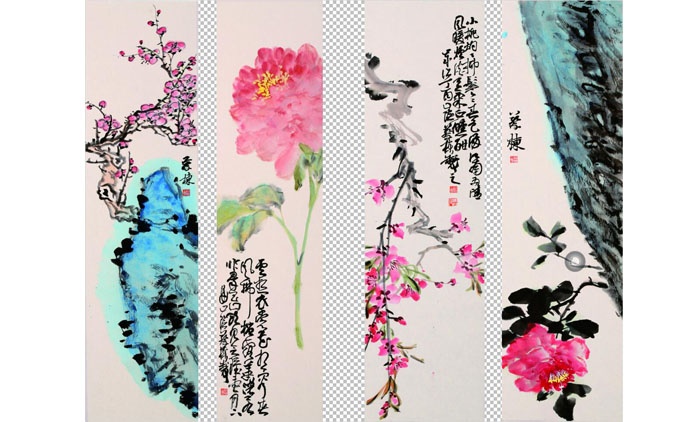 蔡栋-水墨花鸟