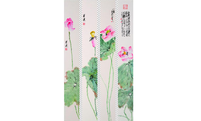 蔡栋-水墨花鸟