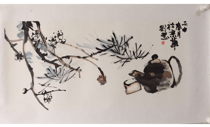 刘慧-水墨花鸟