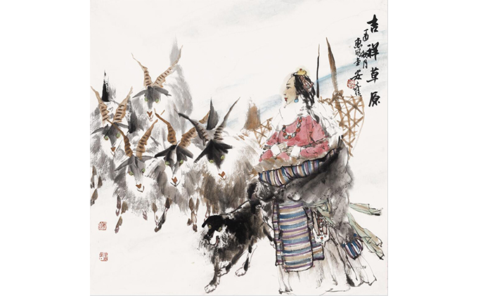 安奇-水墨人物