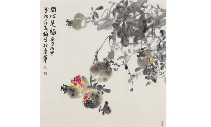 庄乾梅-水墨花鸟