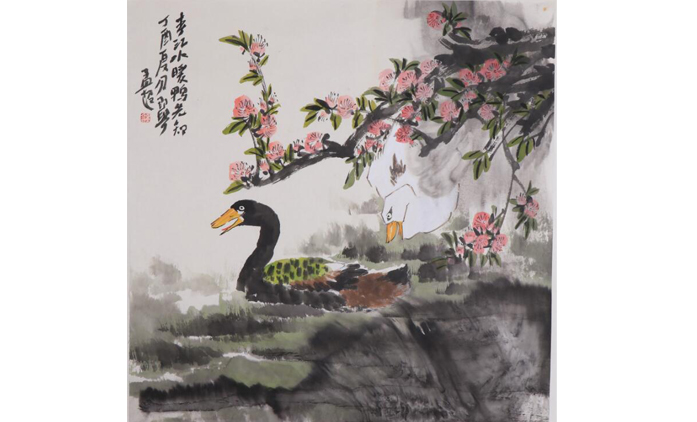 孟超-水墨花鸟