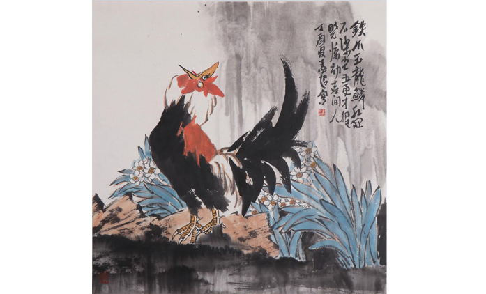 孟超-水墨花鸟