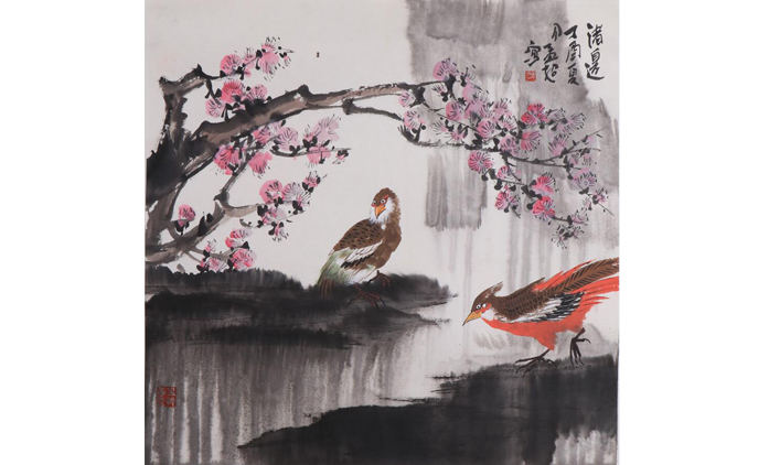 孟超-水墨花鸟