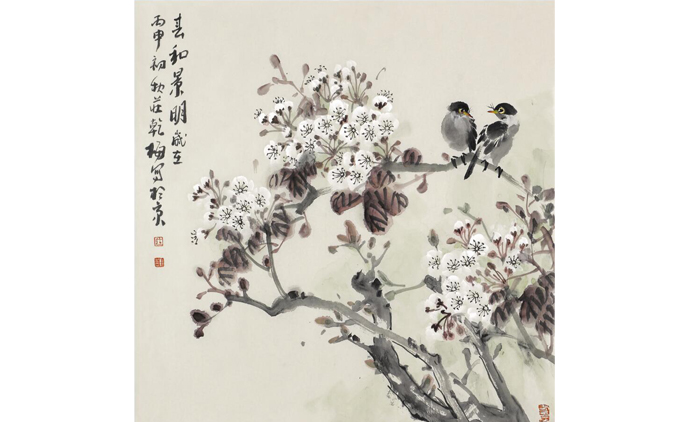 庄乾梅-水墨花鸟
