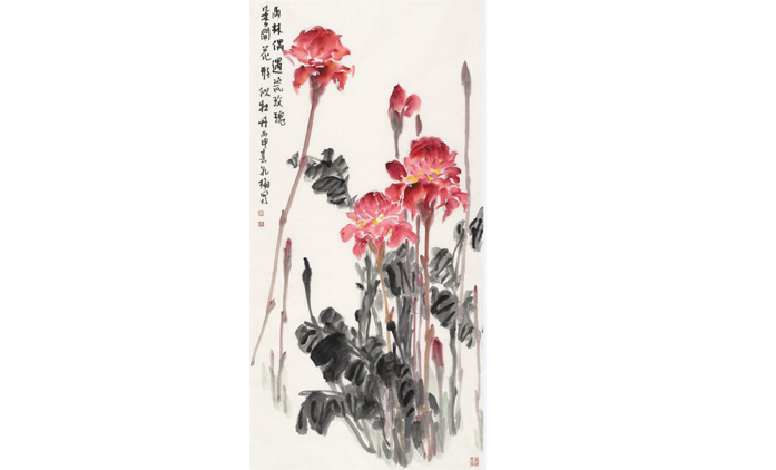 庄乾梅-水墨花鸟