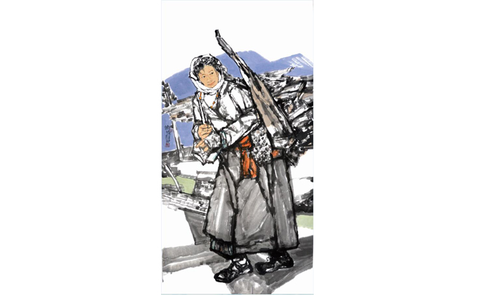 刘建国-水墨人物