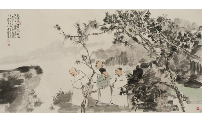 折海鸿-水墨人物