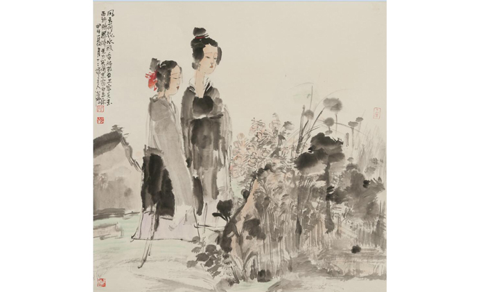 折海鸿-水墨人物