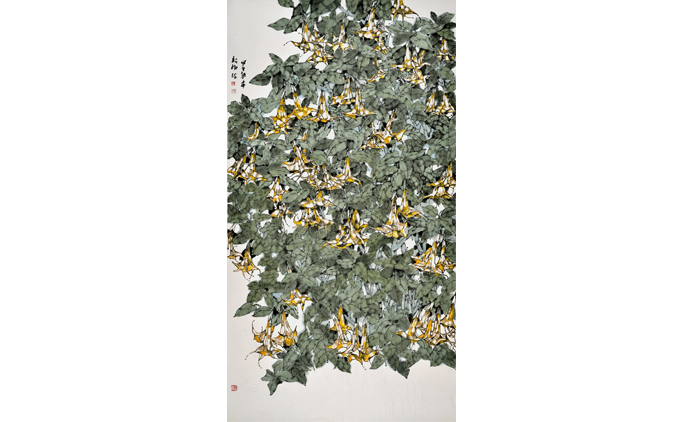 马新梅-水墨花鸟