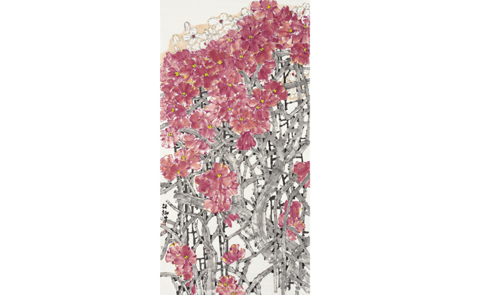马新梅-水墨花鸟