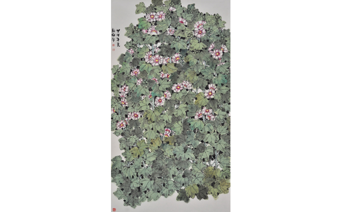 马新梅-水墨花鸟