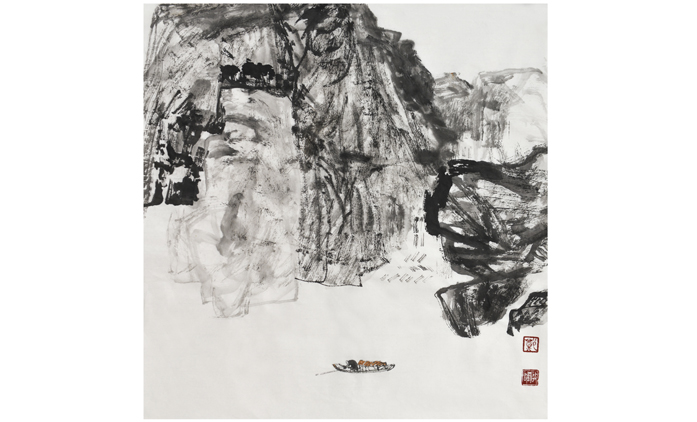 郑启雄-水墨山水