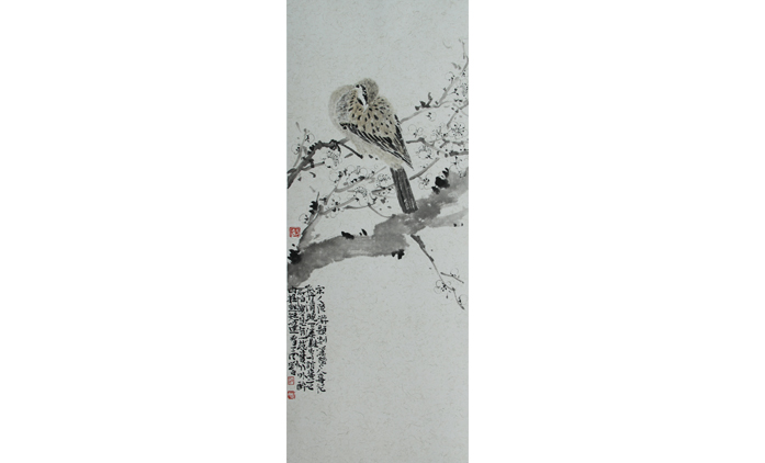 刘白-水墨花鸟