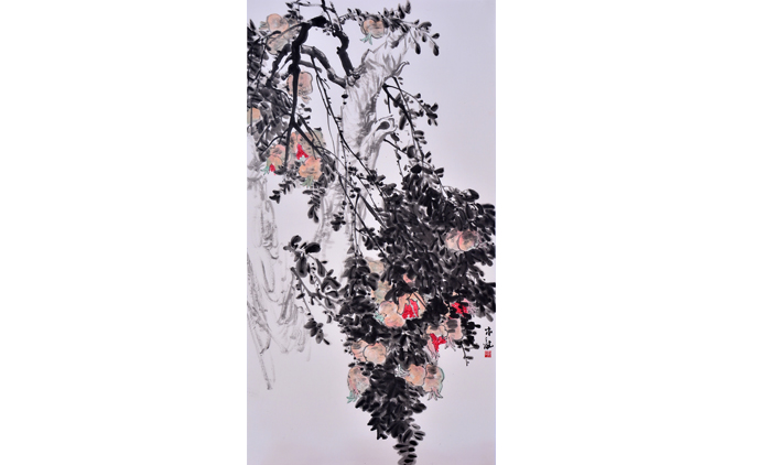 刘木龙-水墨花鸟