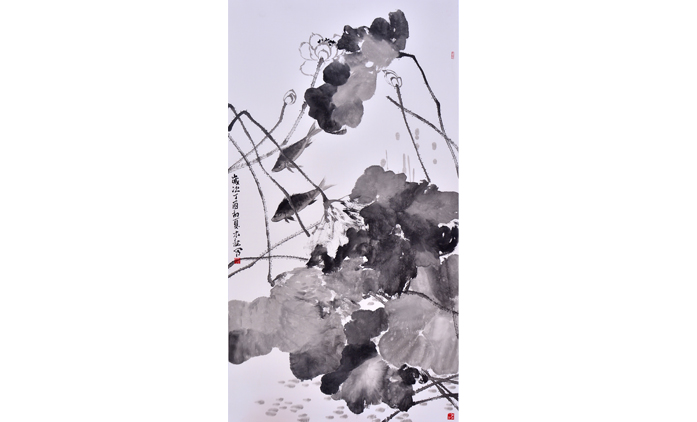 刘木龙-水墨花鸟