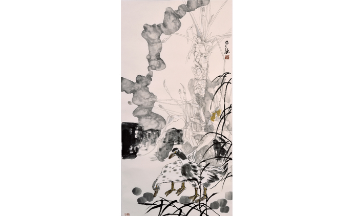 刘木龙-水墨花鸟