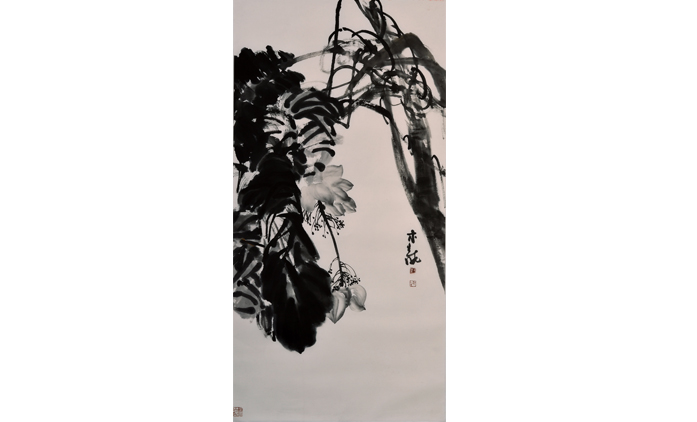 刘木龙-水墨花鸟