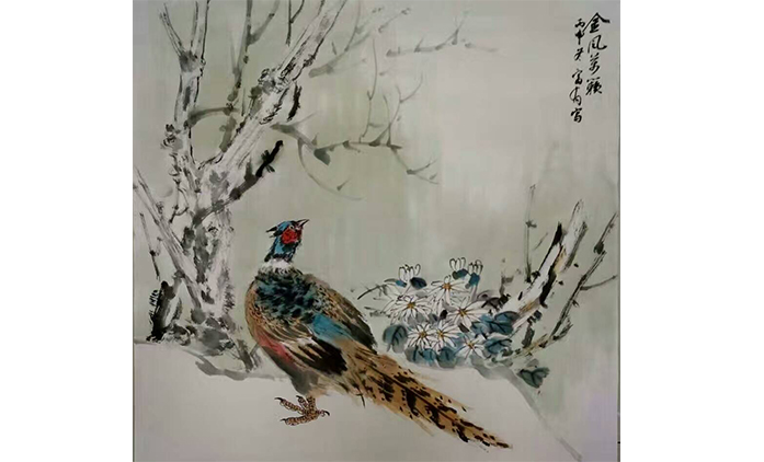靳富有-水墨花鸟