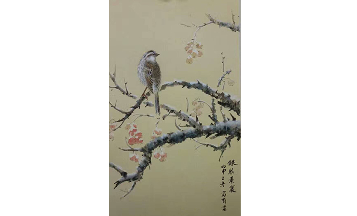 靳富有-水墨花鸟