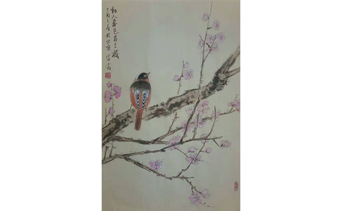 靳富有-水墨花鸟