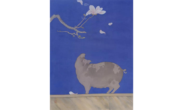 燕雷-工笔花鸟