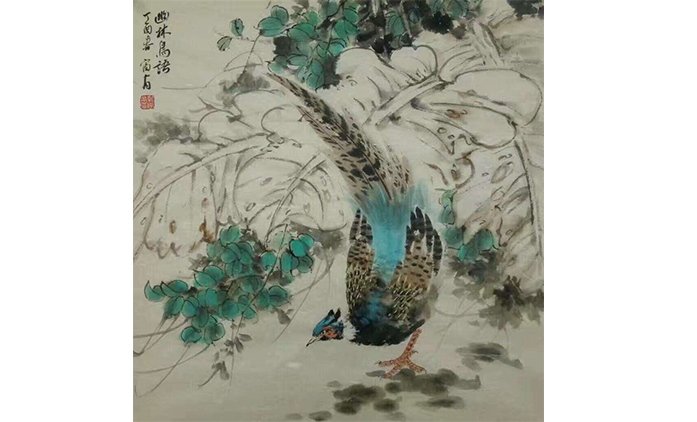 靳富有-水墨花鸟