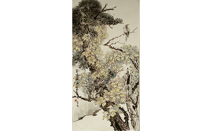 靳富有-水墨花鸟
