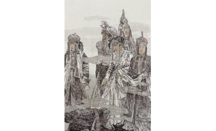 经冠一-水墨人物