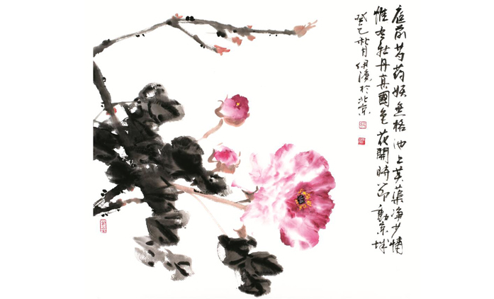 郭伊滨-水墨花鸟