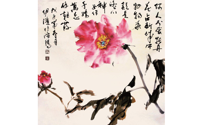 郭伊滨-水墨花鸟