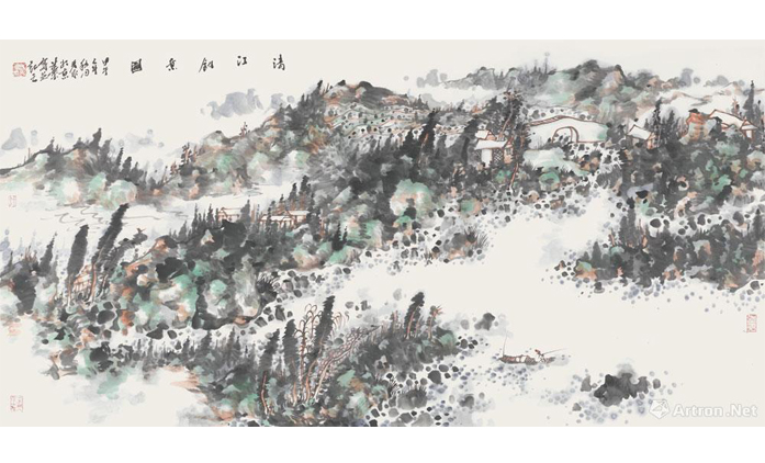 盛寿永-水墨山水