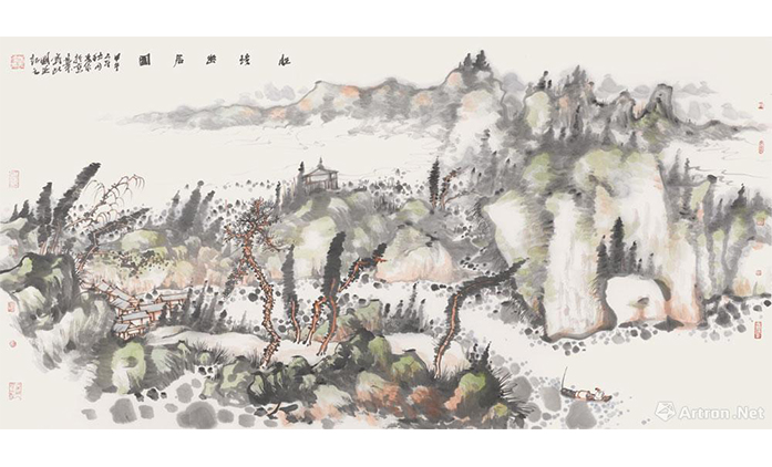 盛寿永-水墨山水
