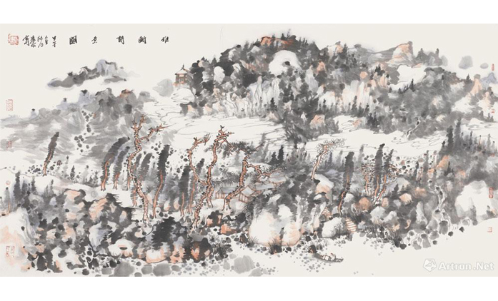 盛寿永-水墨山水