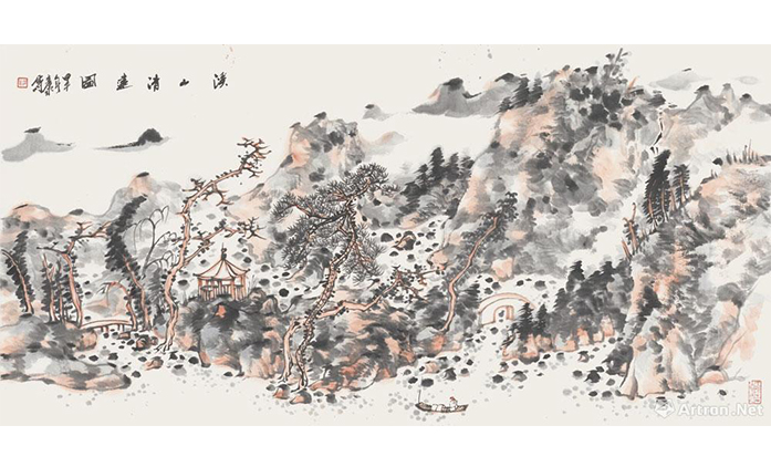盛寿永-水墨山水