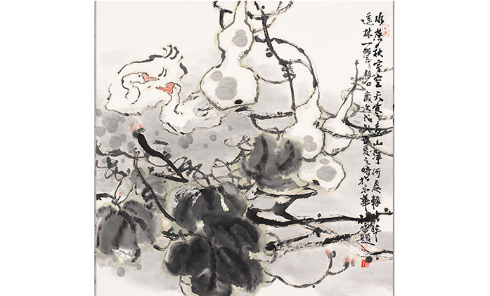 马叔雷-水墨花鸟