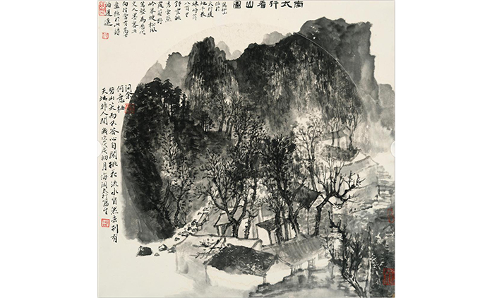 何海阔-水墨山水