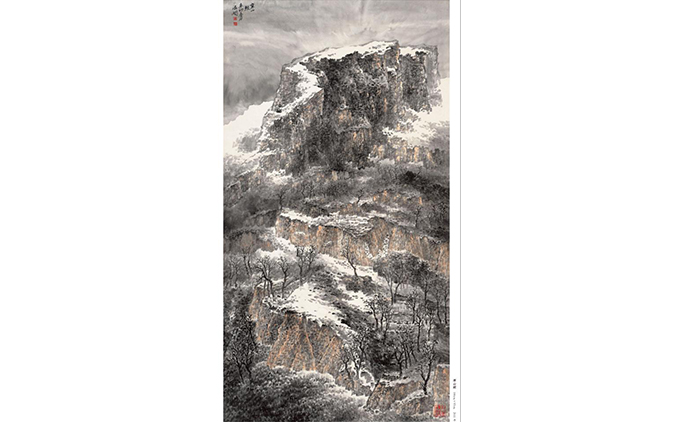 何海阔-水墨山水