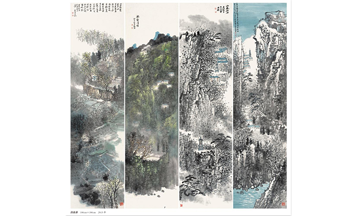 何海阔-水墨山水