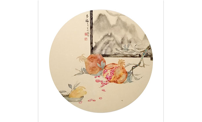 蒋莉-水墨花鸟