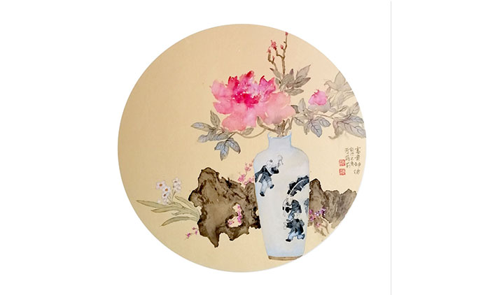 蒋莉-水墨花鸟