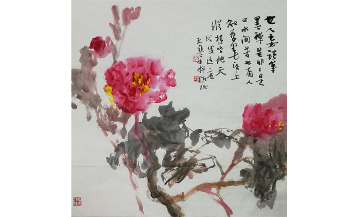 汪良-水墨花鸟