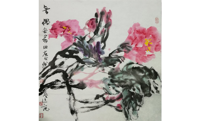 汪良-水墨花鸟
