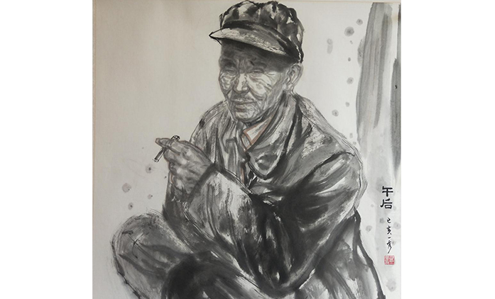 乔一秀-水墨人物