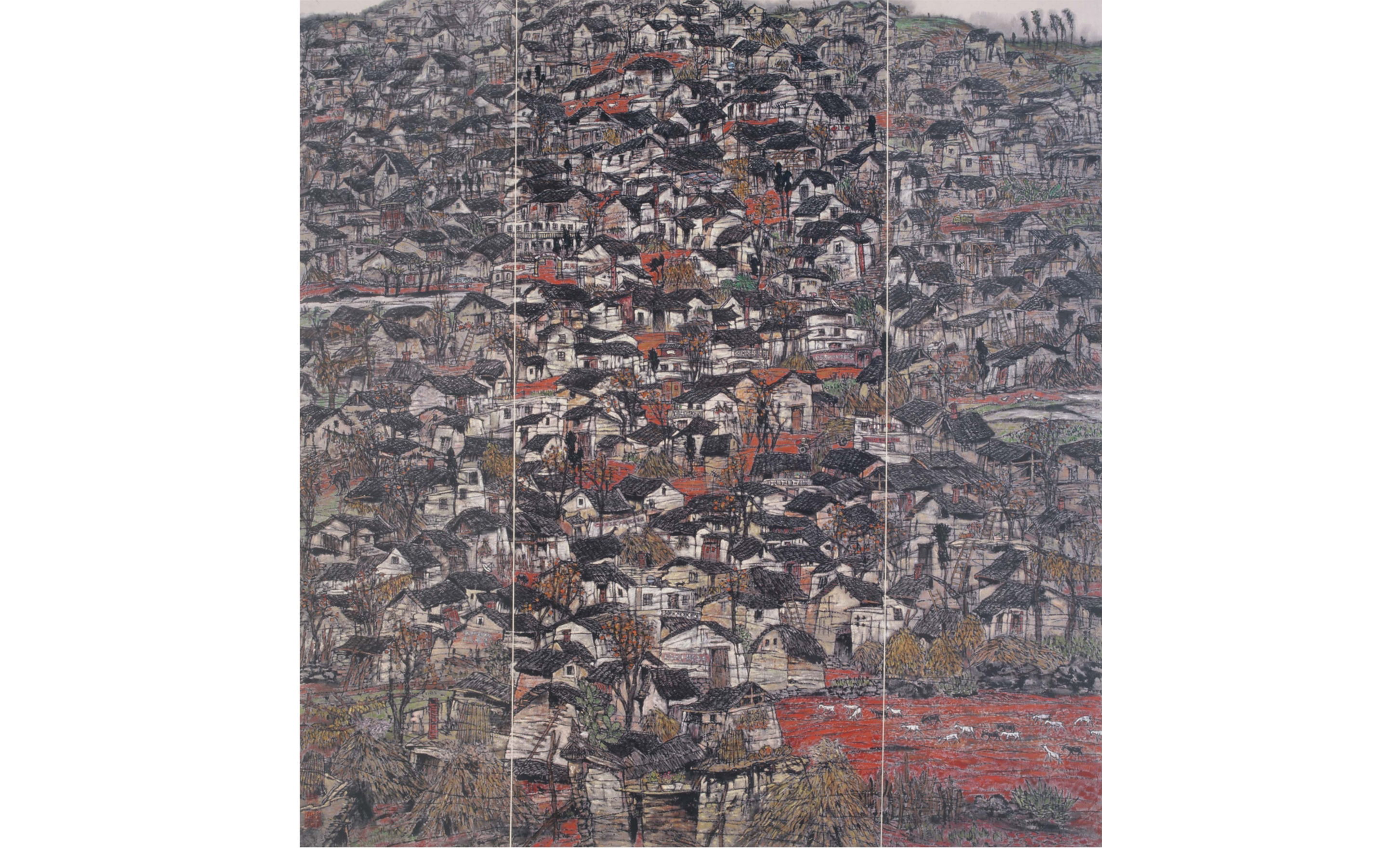 李平  — 重彩山水